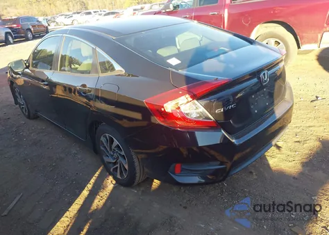 2016 Honda Civic Ex z USA, uszkodzony, nr VIN 2HGFC2F74GH522316